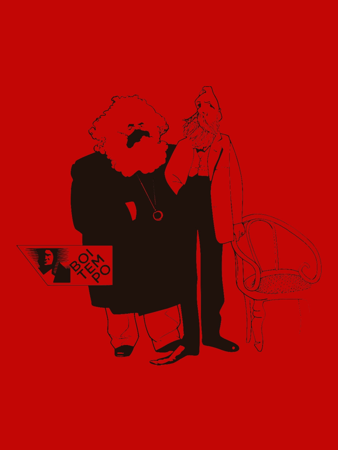 Moletom Boitempo Marx e Engels