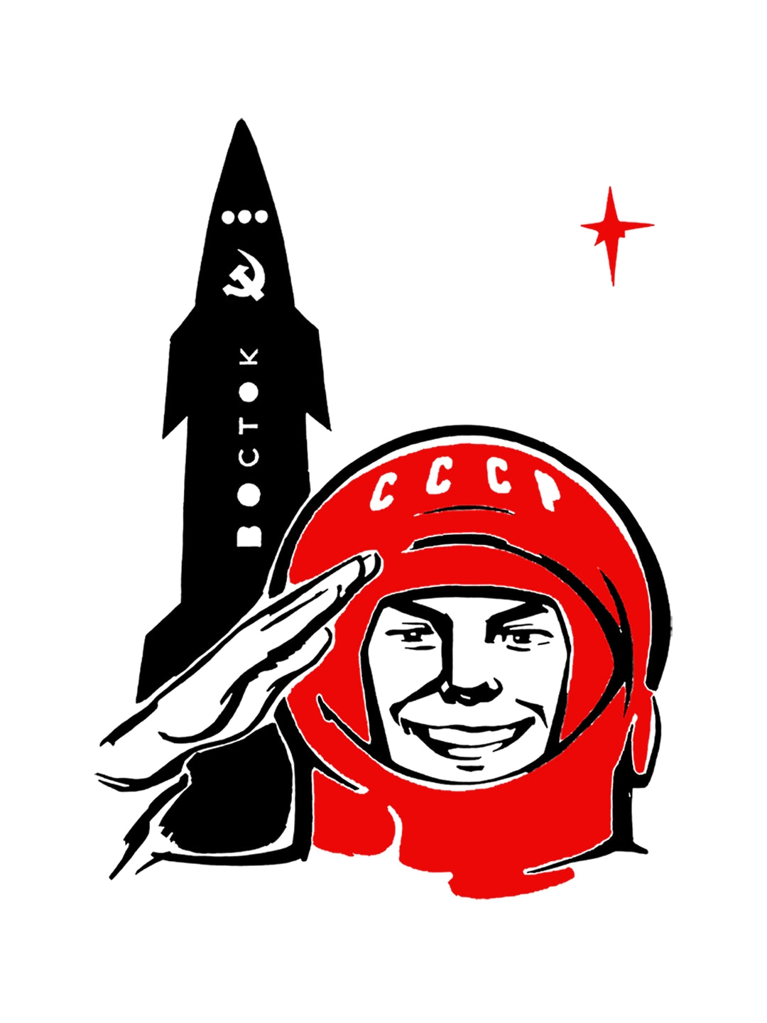 Camiseta Infantil Cosmonauta Soviético