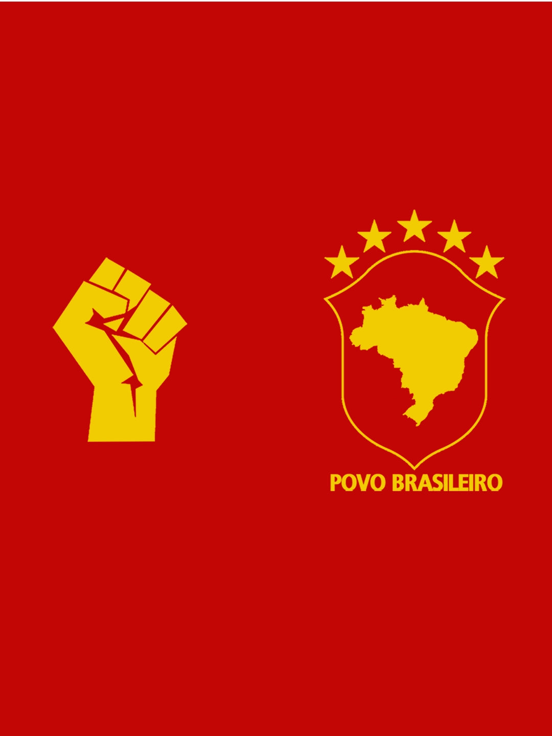 Camiseta Baby Look Povo Brasileiro