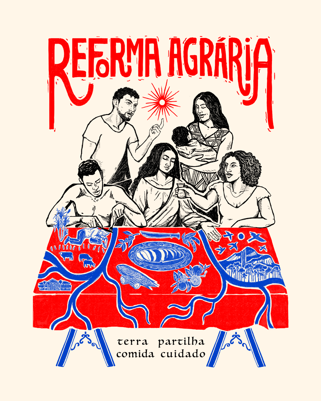 Camiseta Oversized Reforma Agrária