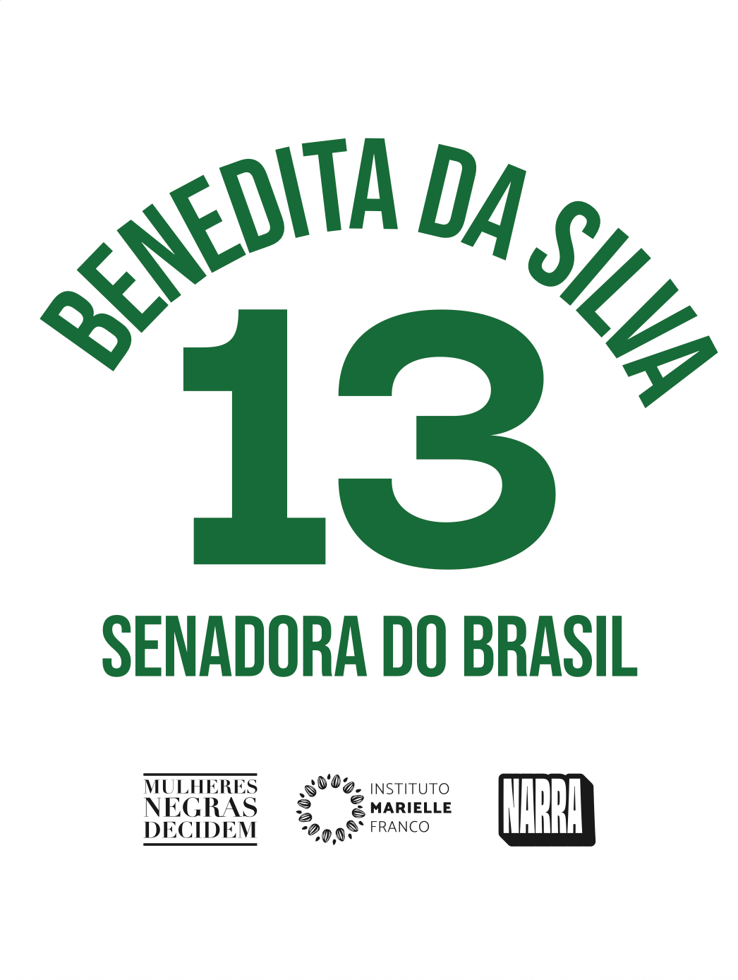 Camisa Senadoras do Brasil - Benedita da Silva