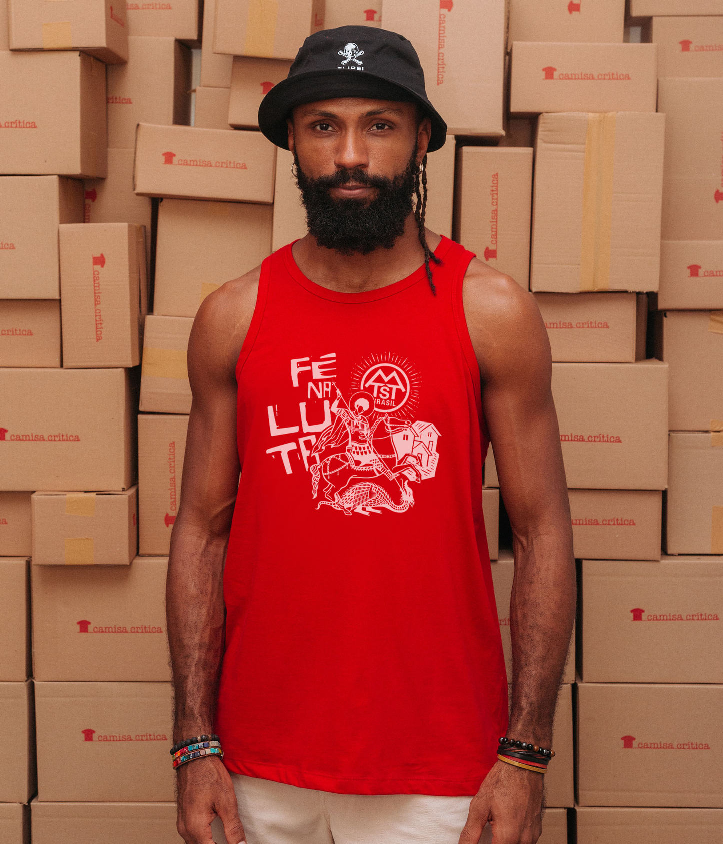 Camiseta Regata Fé Na Luta MTST