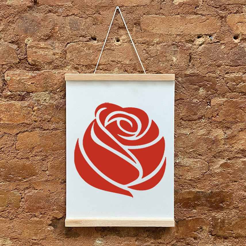 Pôster Rosa Vermelha