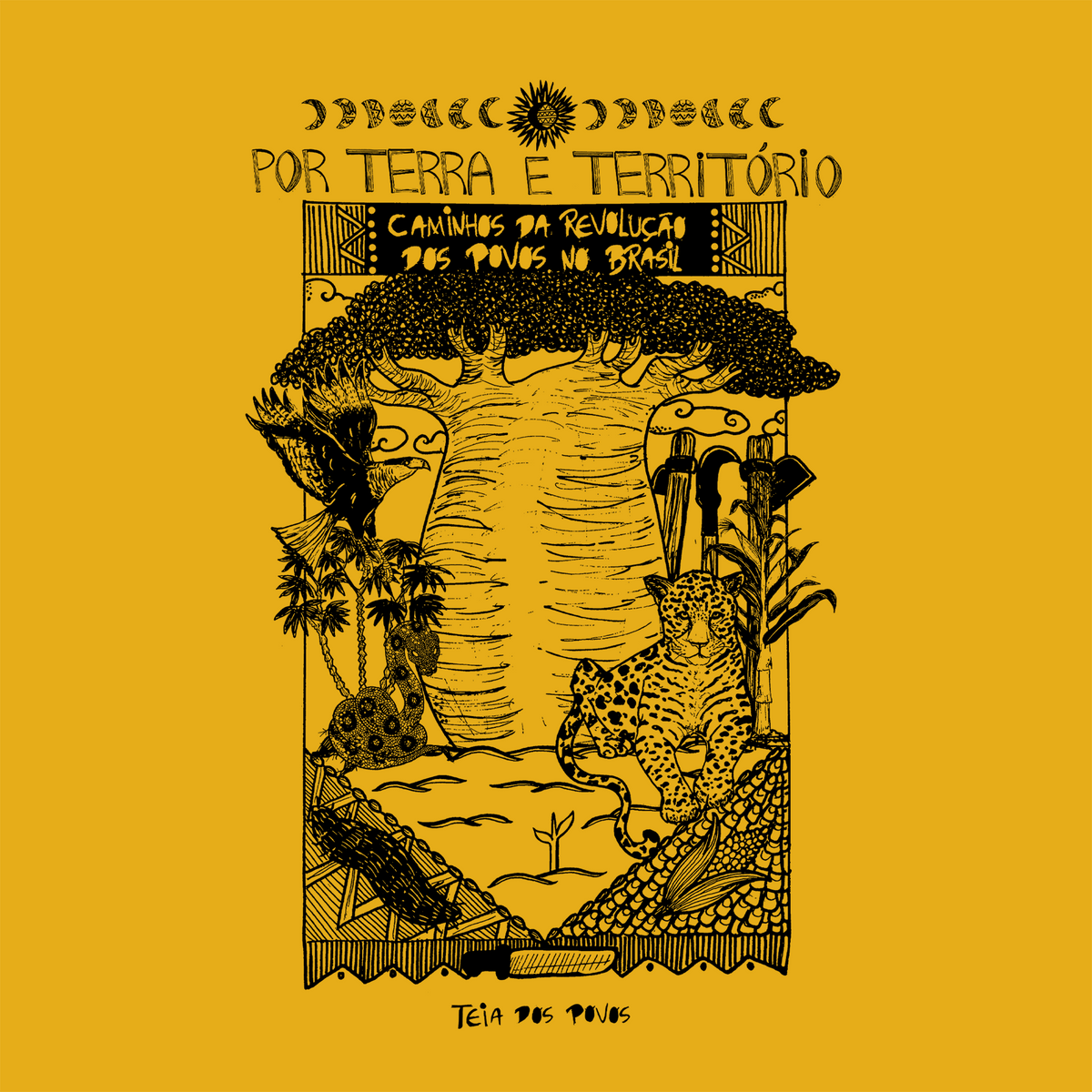 Camiseta Infantil Por Terra e Território: Teia dos Povos