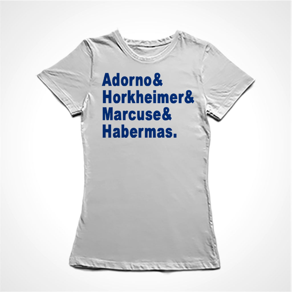 Camiseta Baby Look Escola de Frankfurt