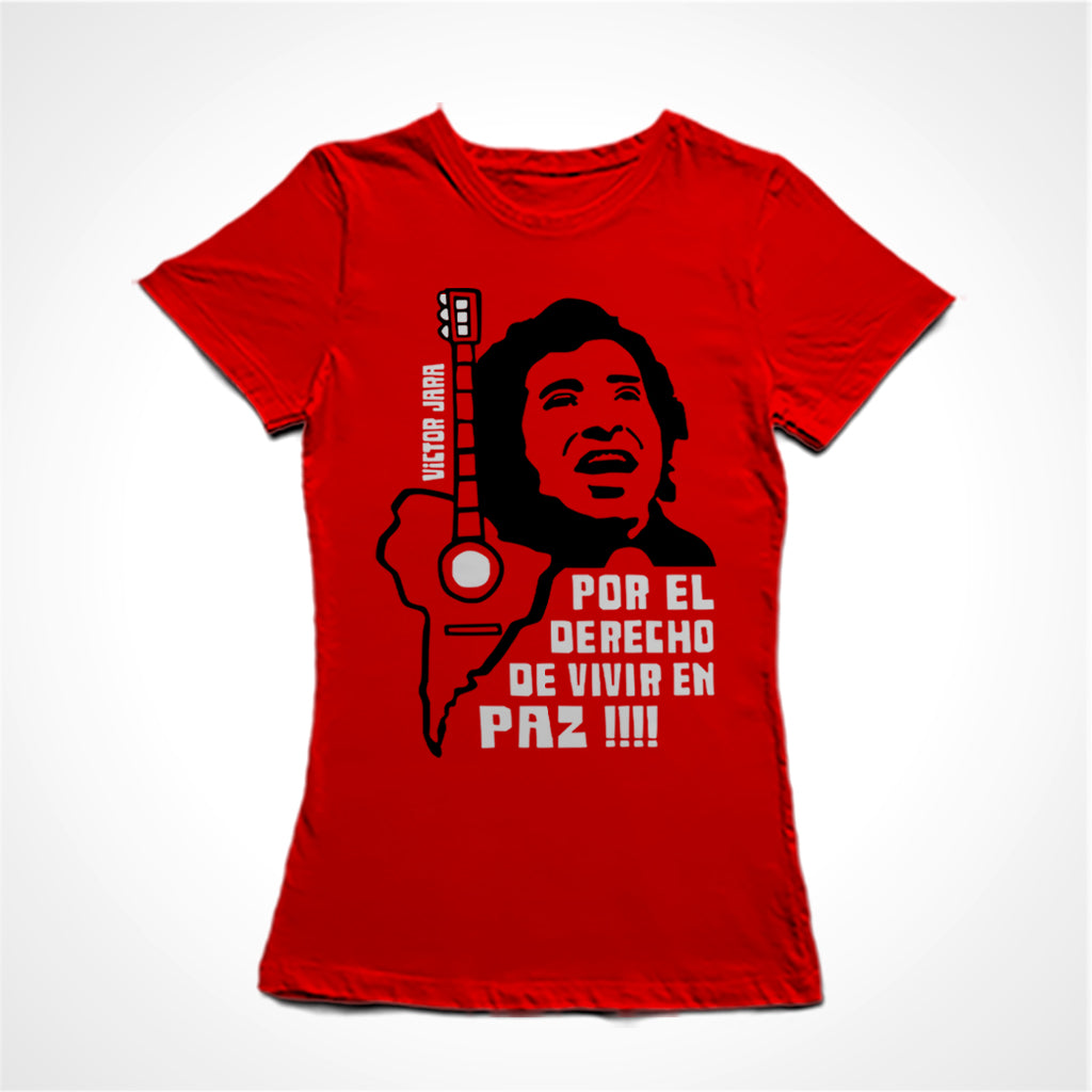 Camiseta Baby Look Victor Jara