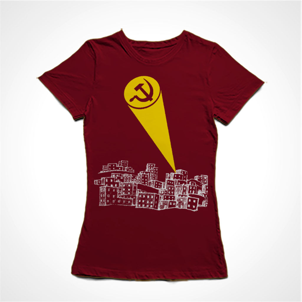 Camiseta Baby Look Luz da Comuna