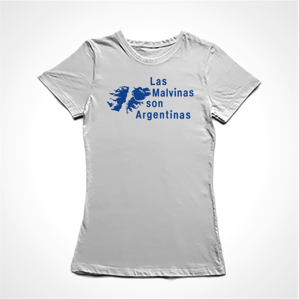 Camiseta Baby Look Las Malvinas Son Argentinas