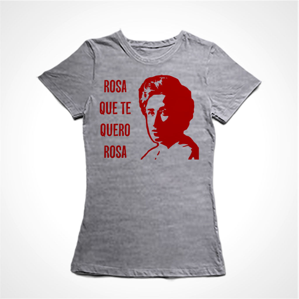 Camiseta Baby Look Rosa Que Te Quero Rosa