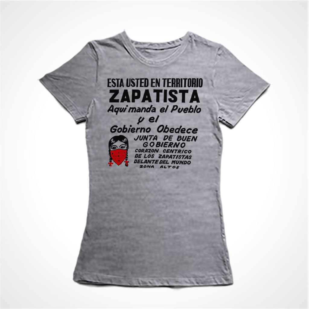 Camiseta Baby Look Território Zapatista