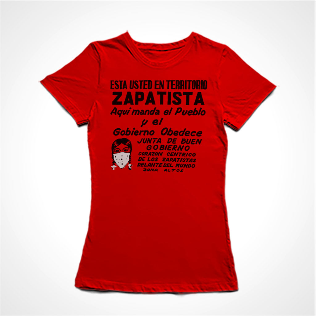 Camiseta Baby Look Território Zapatista