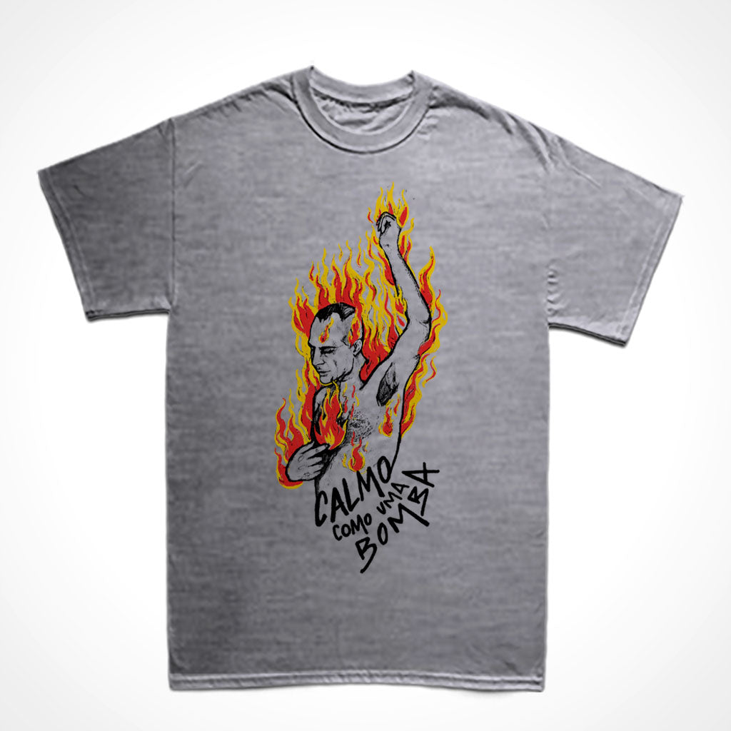 Camiseta Básica Marighella - Calmo Como Uma Bomba