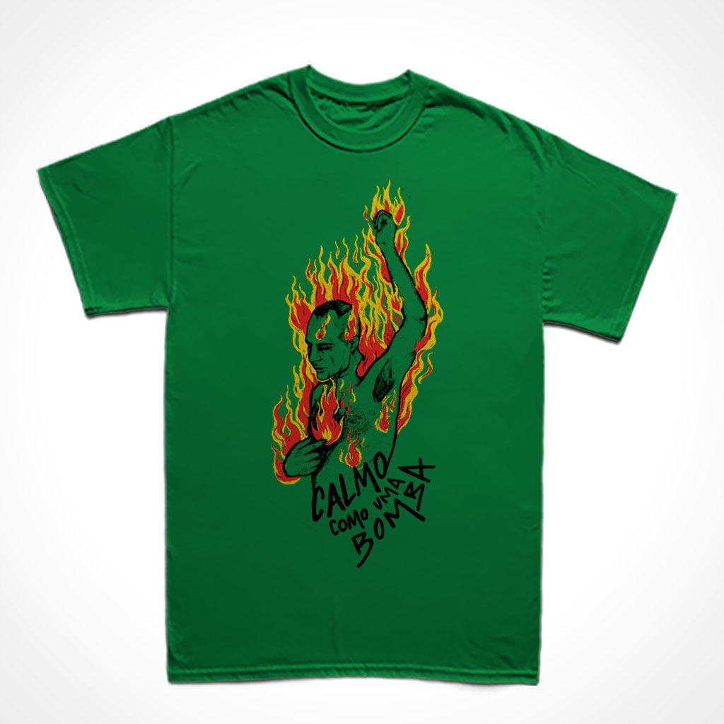 Camiseta Básica Marighella - Calmo Como Uma Bomba