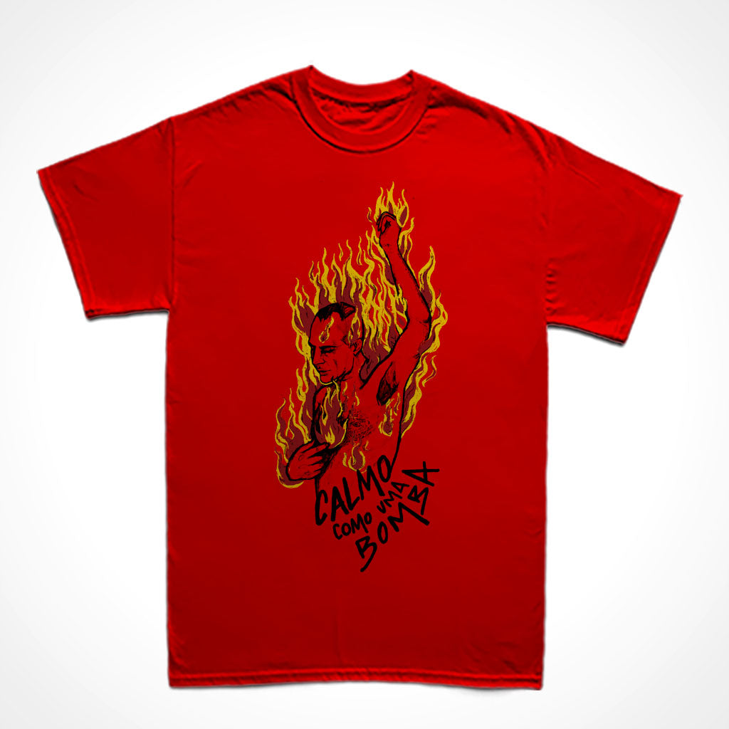 Camiseta Básica Marighella - Calmo Como Uma Bomba