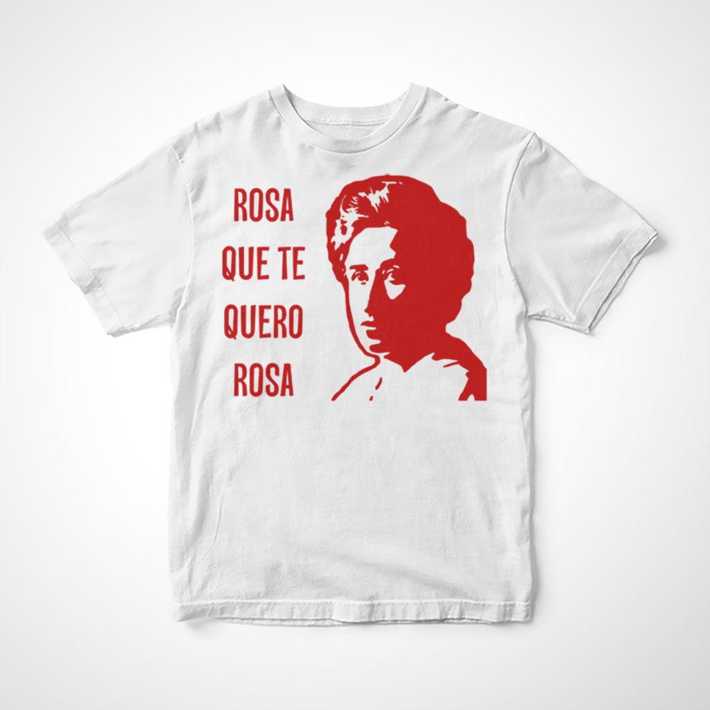 Camiseta Infantil Rosa Que Te Quero Rosa