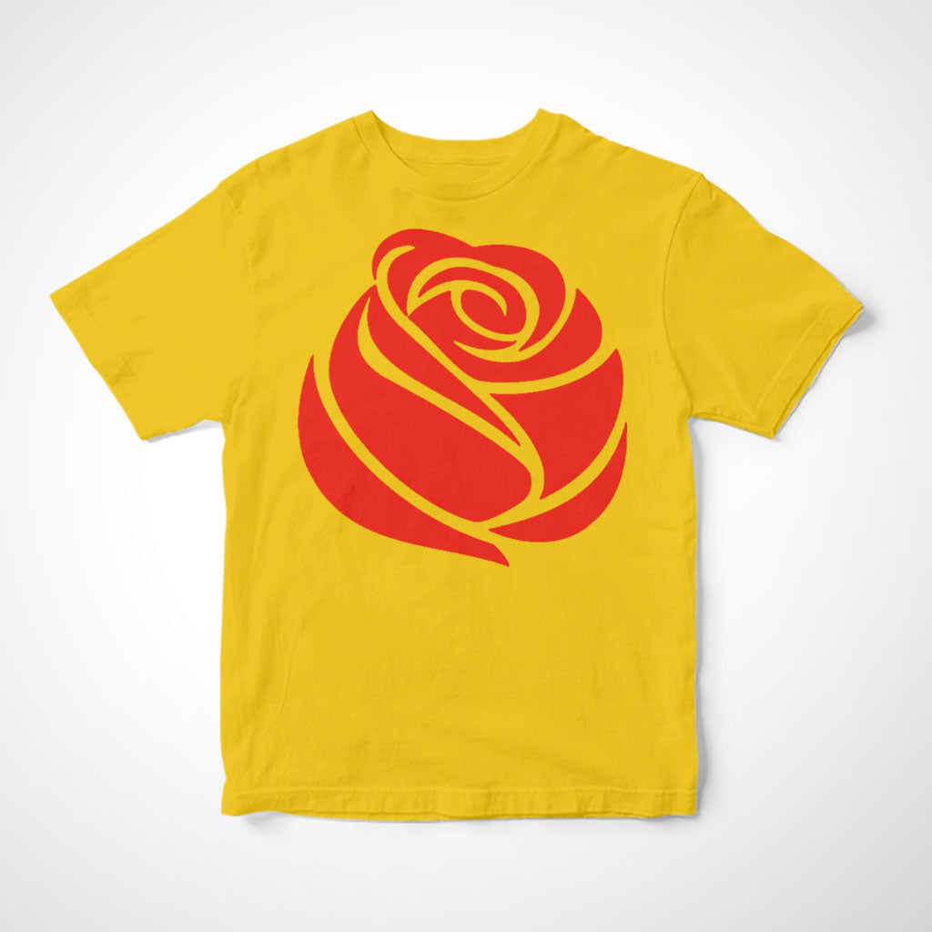 Camiseta Infantil A Rosa Vermelha do Socialismo
