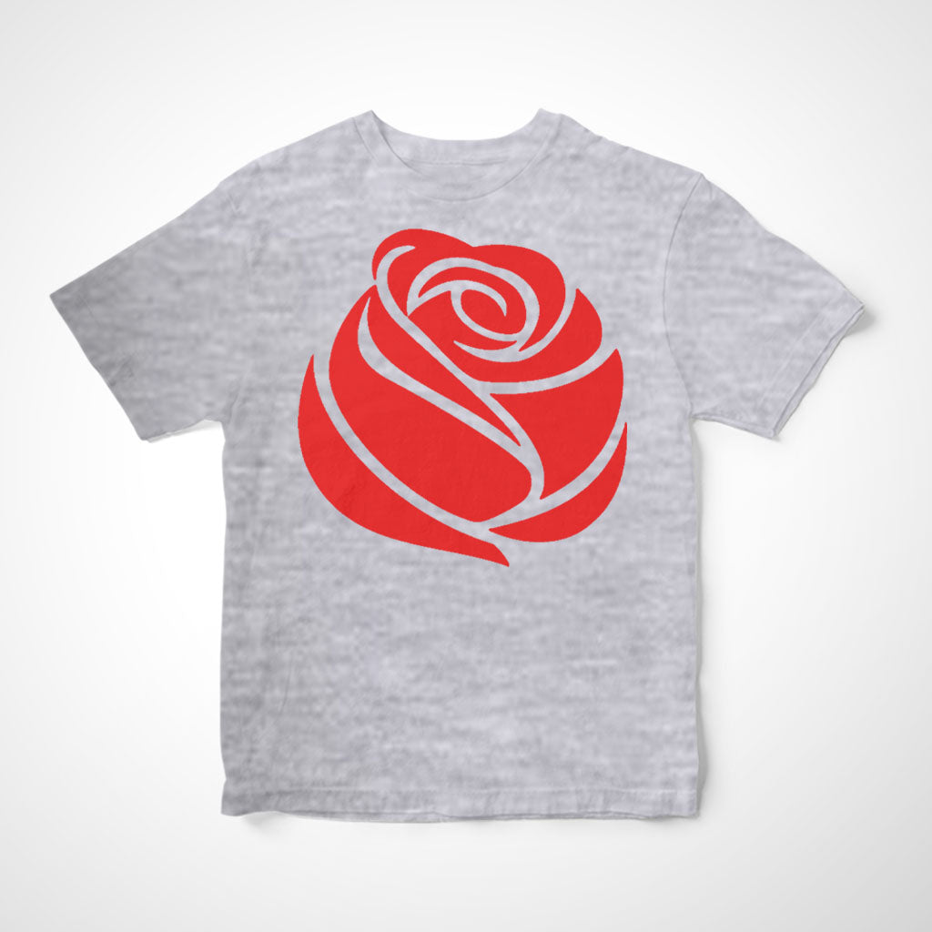 Camiseta Infantil A Rosa Vermelha do Socialismo