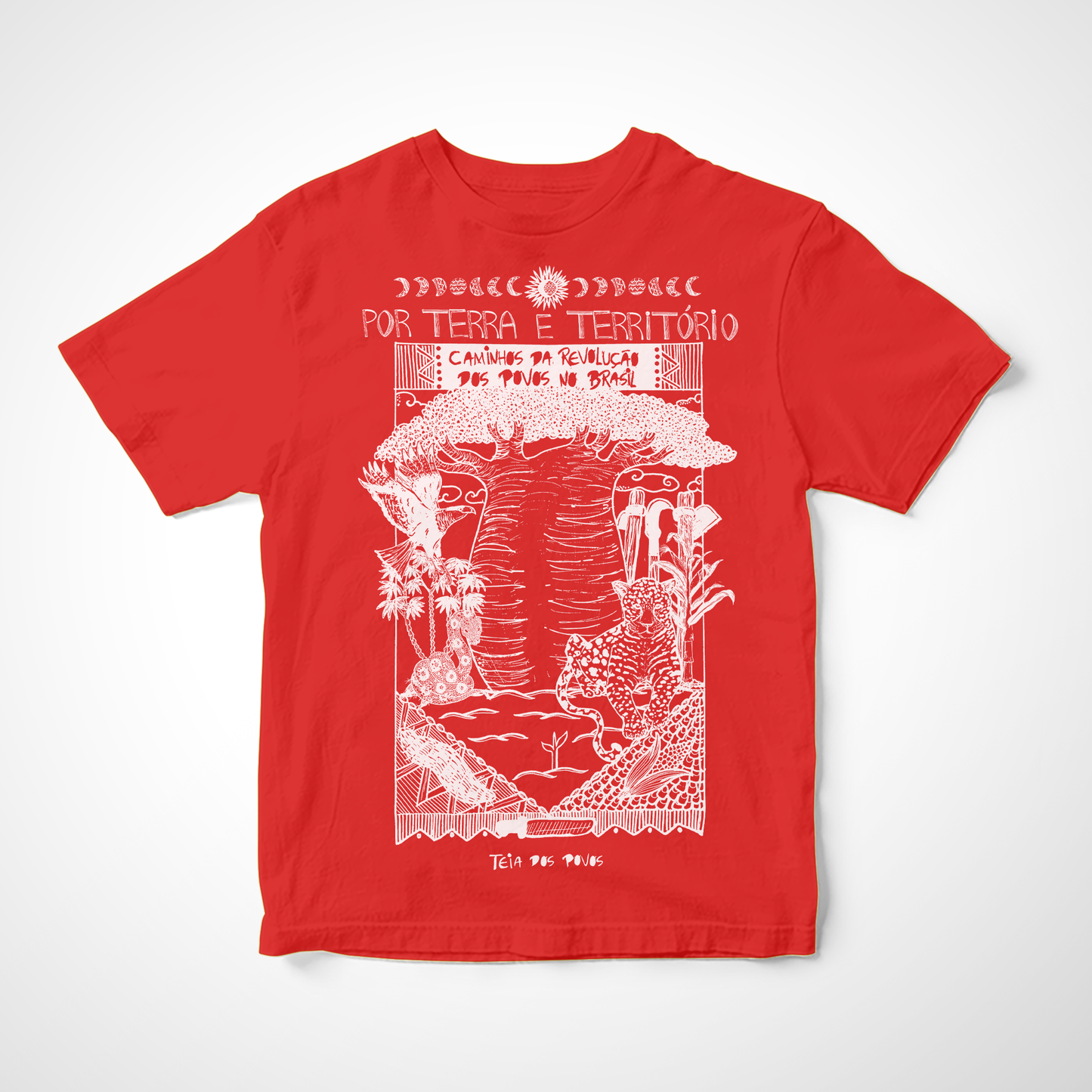 Camiseta Infantil Por Terra e Território: Teia dos Povos