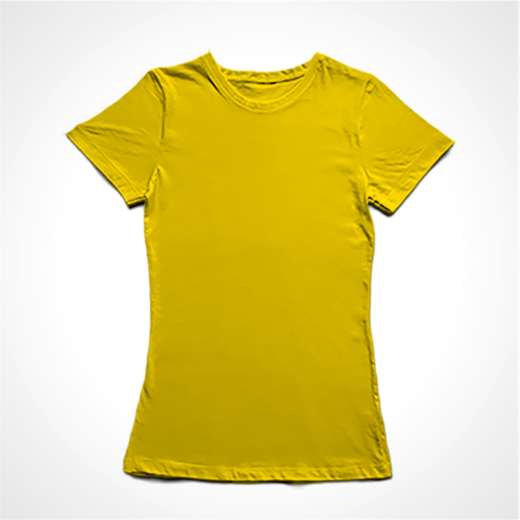 Camiseta Baby Look Lisa sem estampa.