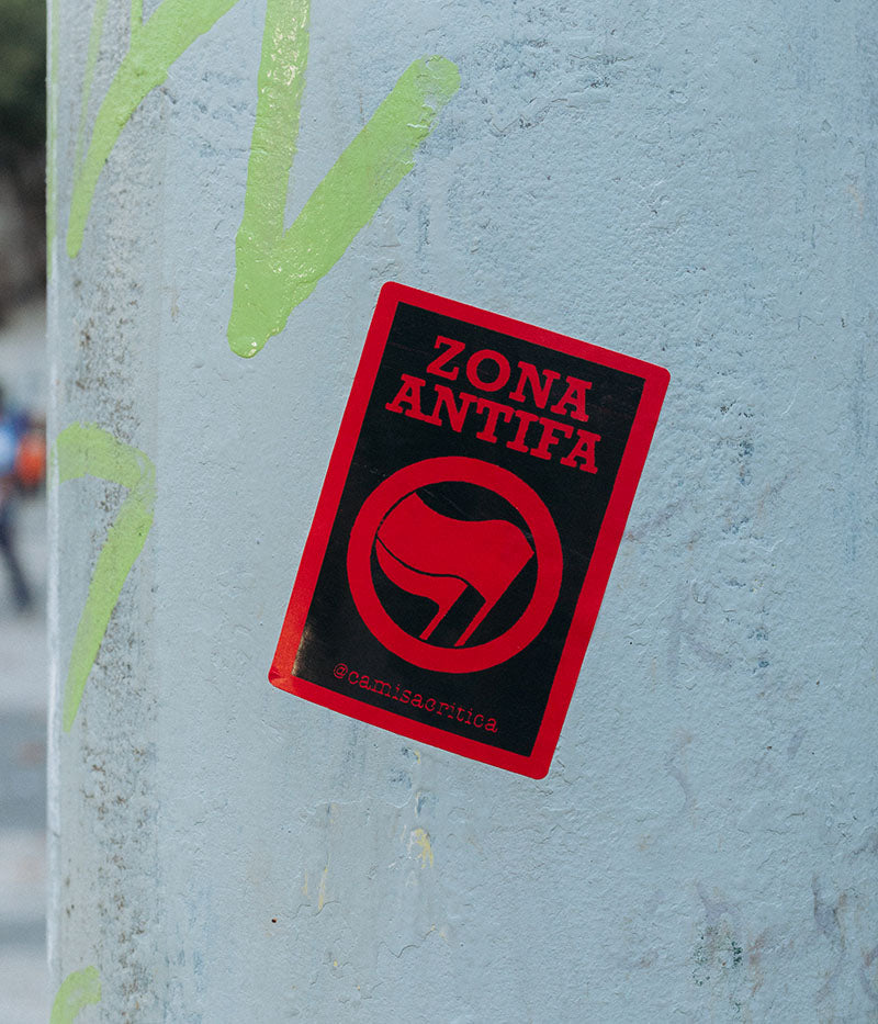 Adesivo Zona Antifa Vermelho