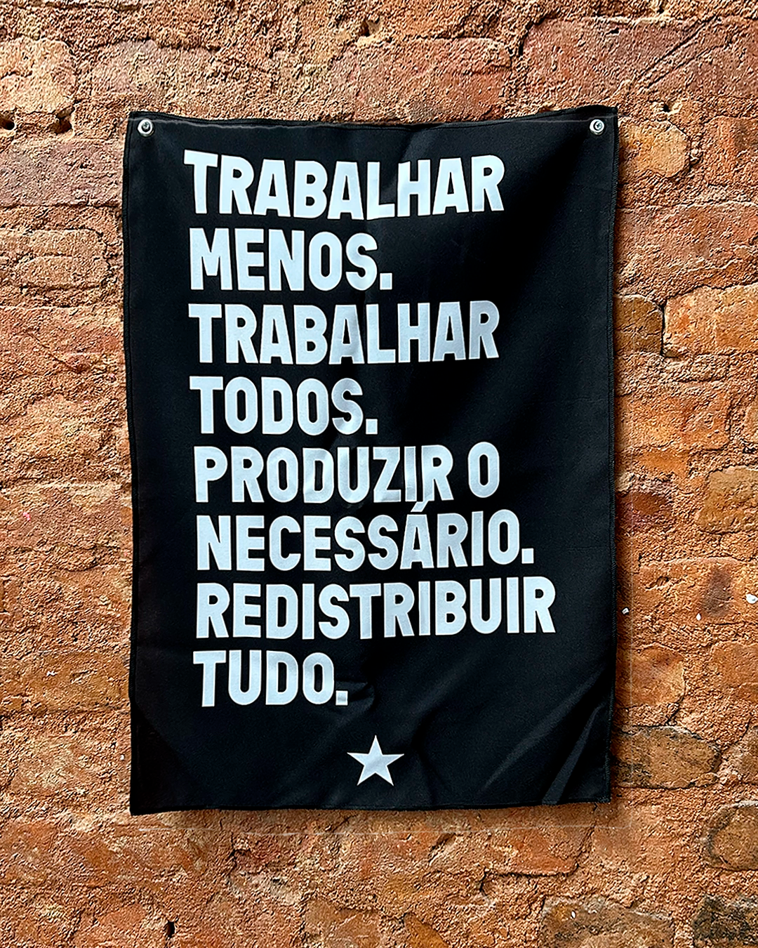 Bandeira Trabalhar Menos