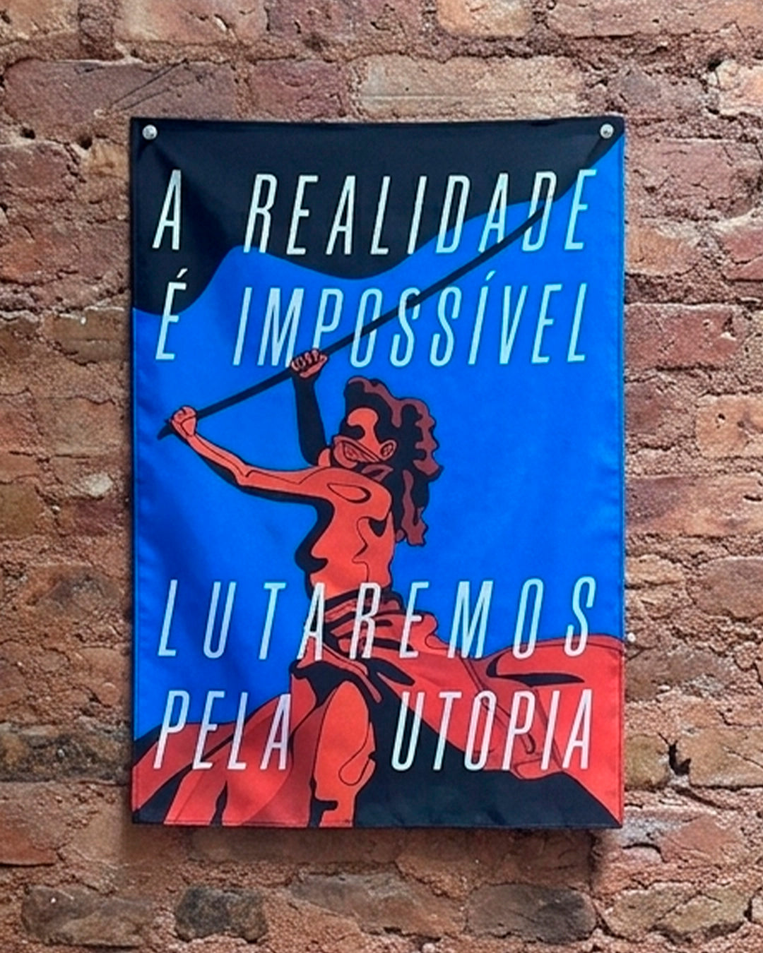 Bandeira Lutaremos pela utopia