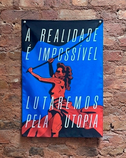 Bandeira Lutaremos pela utopia