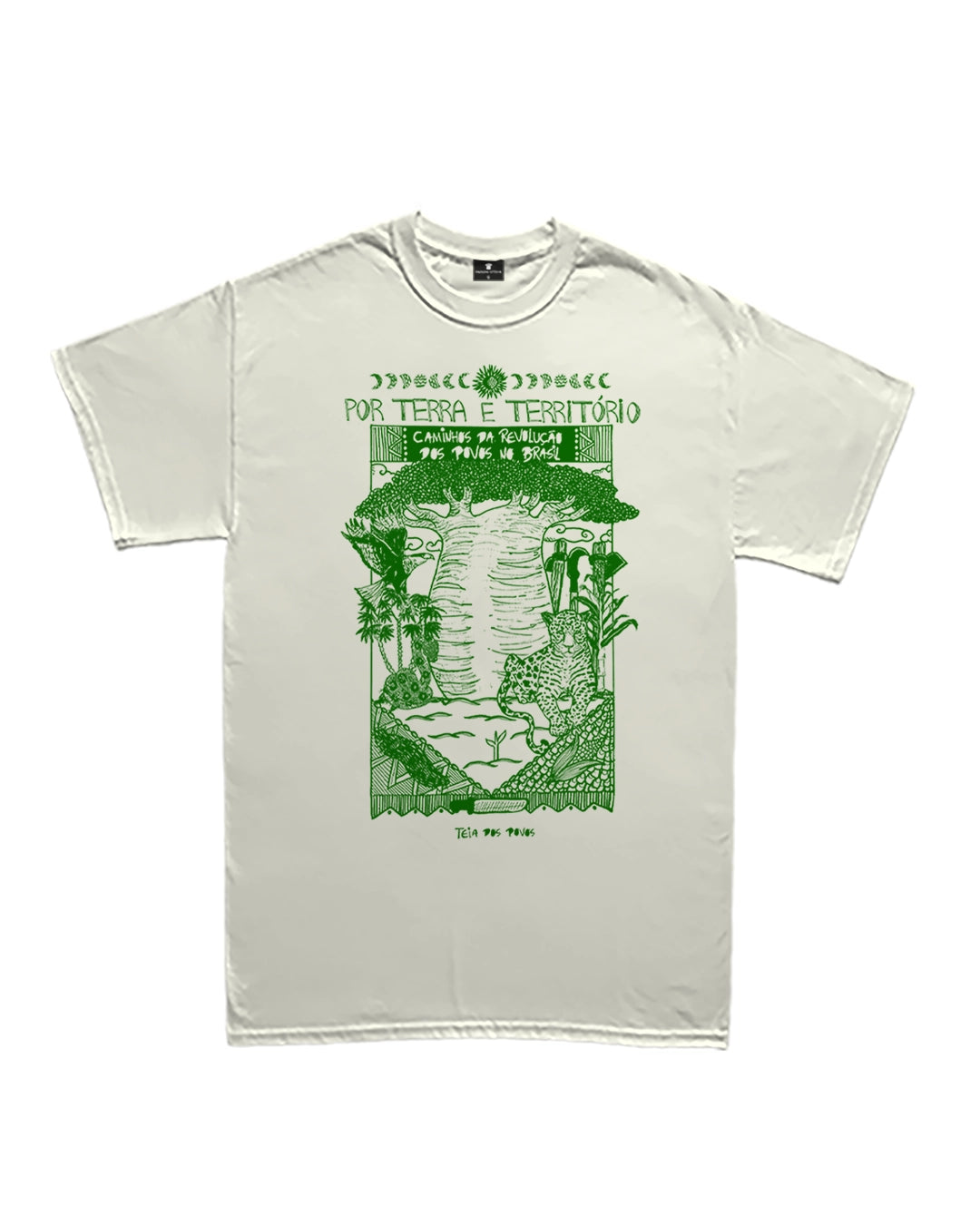 Camiseta Básica Por Terra e Território: Teia dos Povos