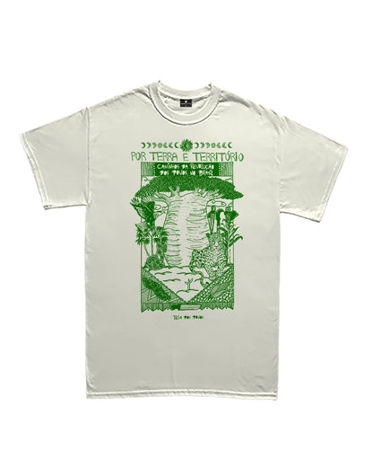Camiseta Básica Por Terra e Território: Teia dos Povos