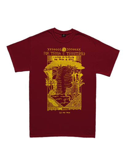 Camiseta Básica Por Terra e Território: Teia dos Povos