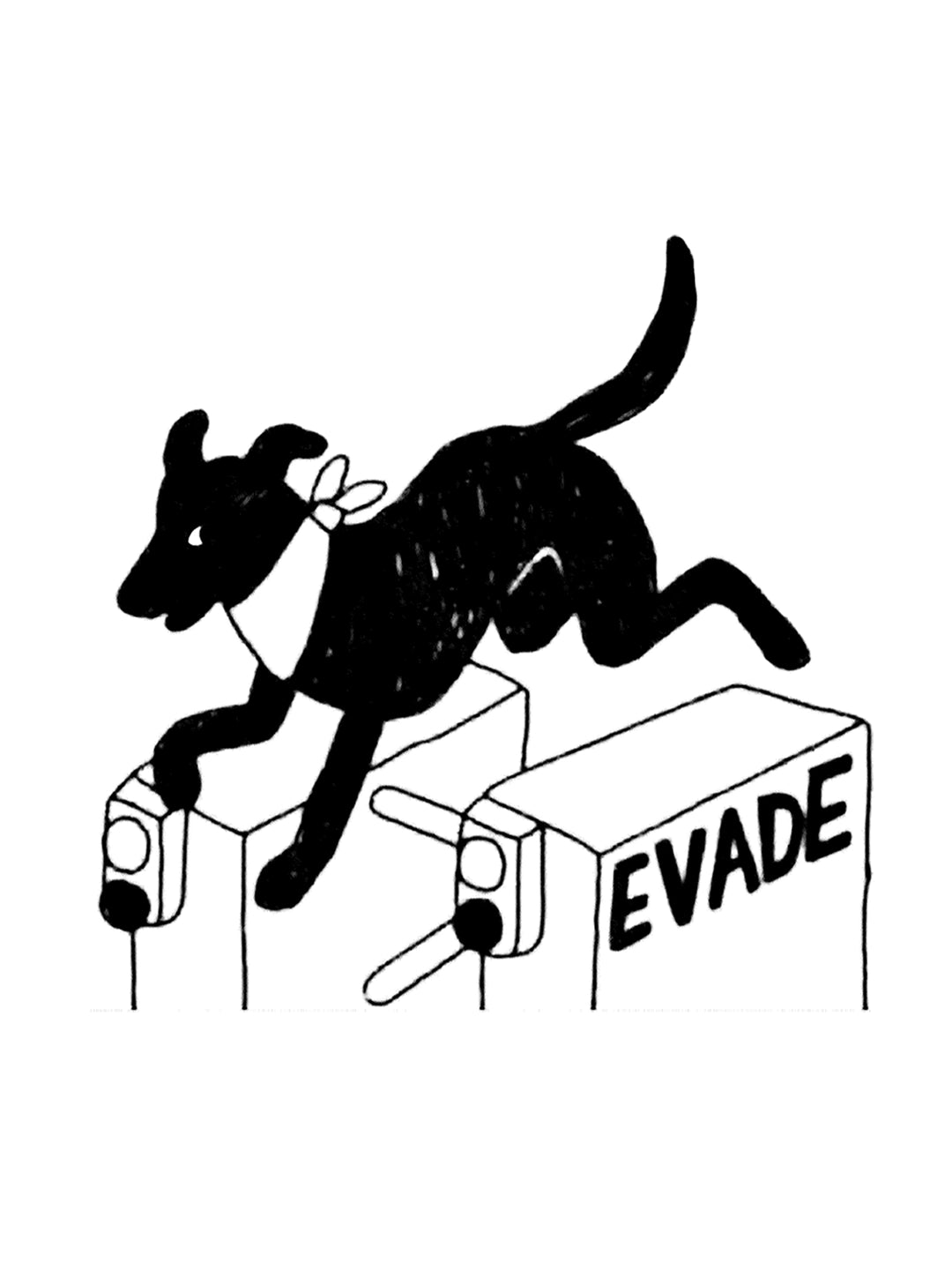 Camiseta Baby Look Evade - Negro Matapacos
