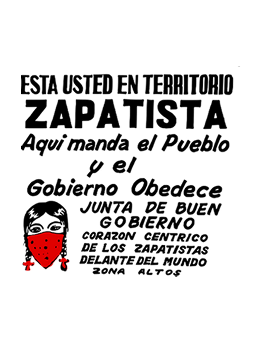 Camiseta Básica Território Zapatista