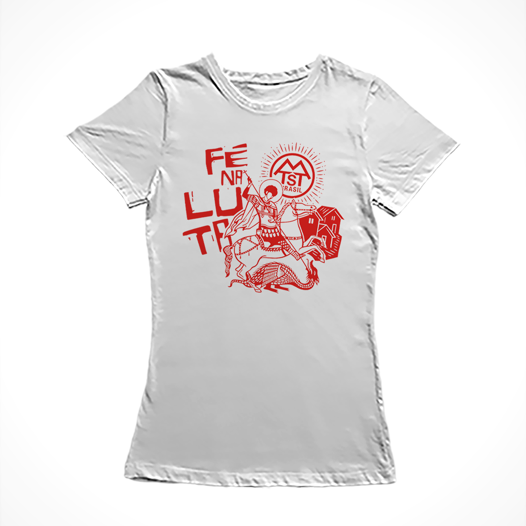 Camiseta Baby Look Fé Na Luta - MTST