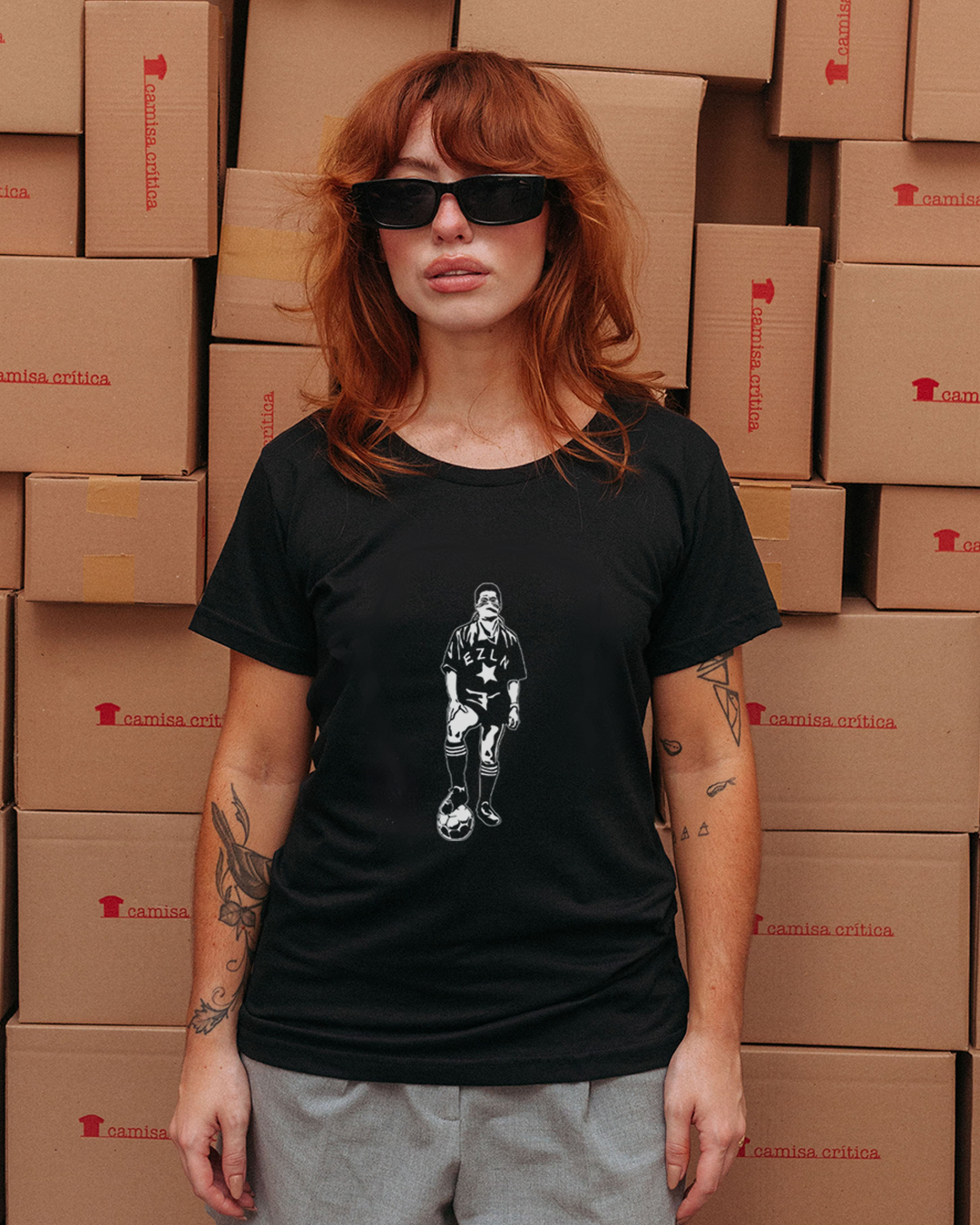 Camiseta Baby Look Amor ao futebol