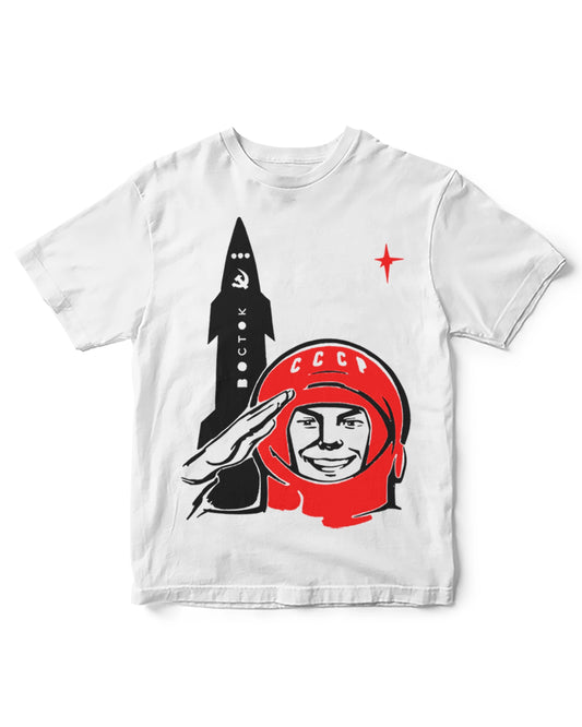 Camiseta Infantil Cosmonauta Soviético