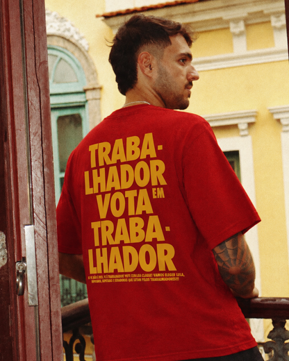 Camiseta Básica Lula Trabalhador