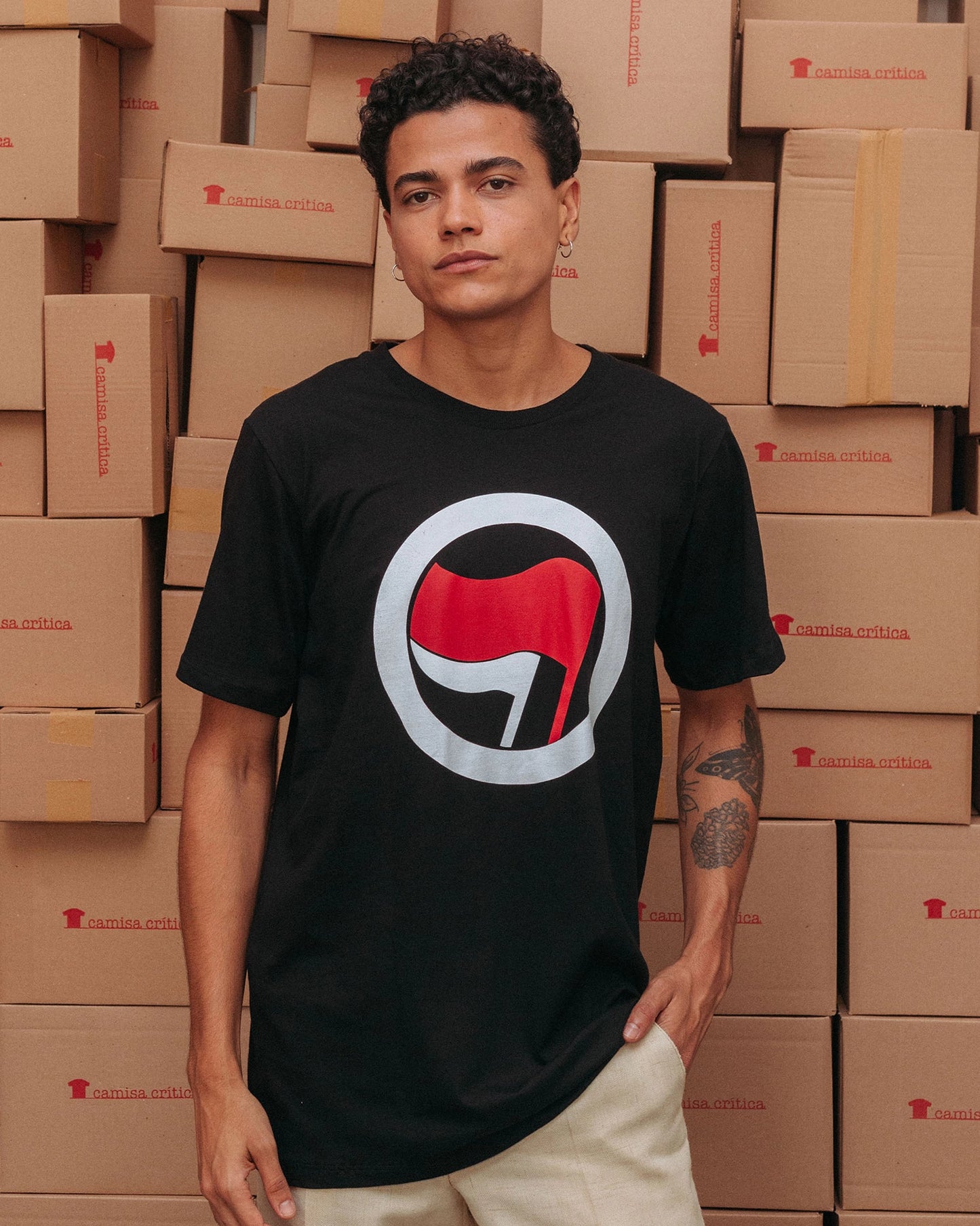 Camiseta Básica Ação Antifascista