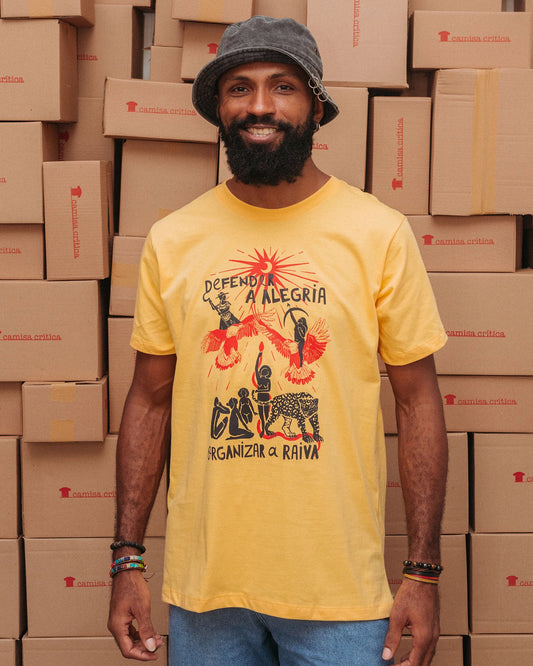 Camiseta Básica Intervozes Defenda a Alegria