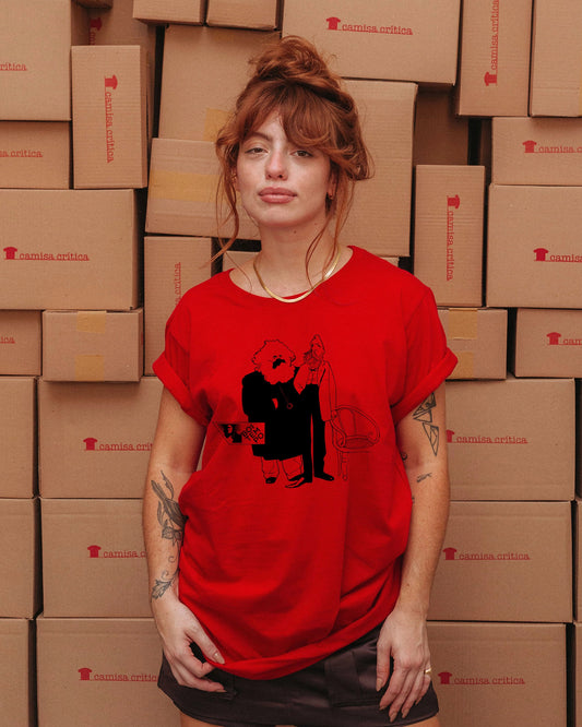 Camiseta Básica Boitempo Marx e Engels
