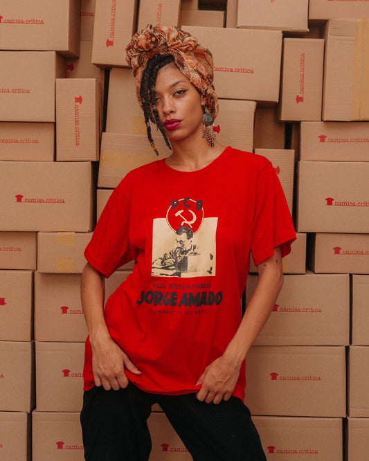 Camiseta Básica Jorge Amado - Romancista do Povo