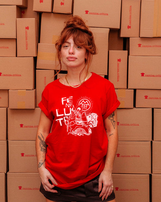 Camiseta Básica Fé Na Luta MTST