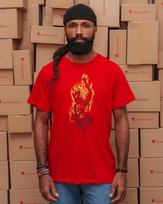 Camiseta Básica Marighella - Calmo Como Uma Bomba