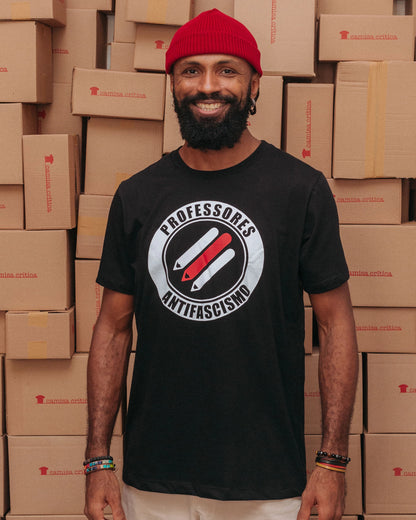 Camiseta Básica Professores Antifascismo