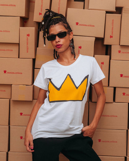 Camiseta Baby Look Basquiat