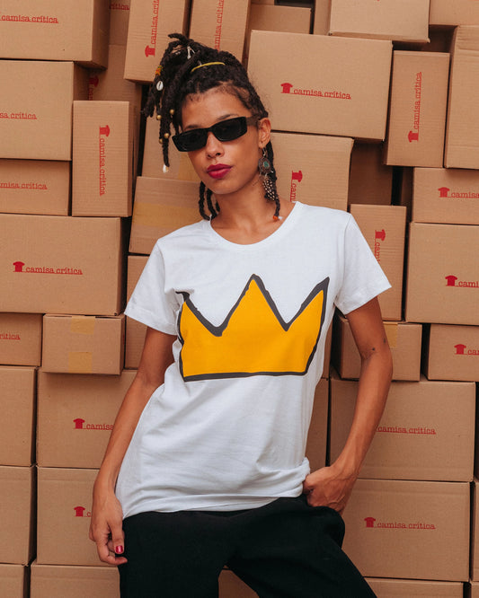 Camiseta Baby Look Basquiat