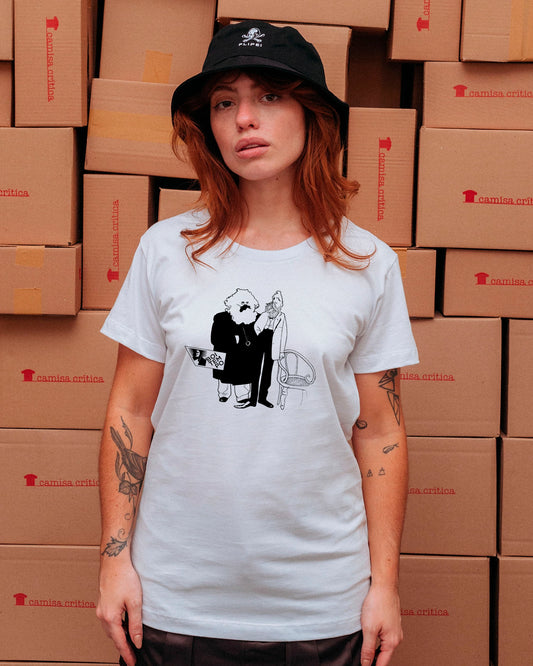 Camiseta Baby Look Boitempo Marx e Engels