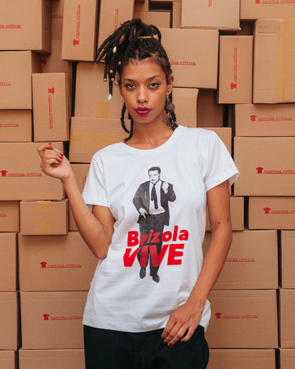 Camiseta Baby Look Brizola Vive