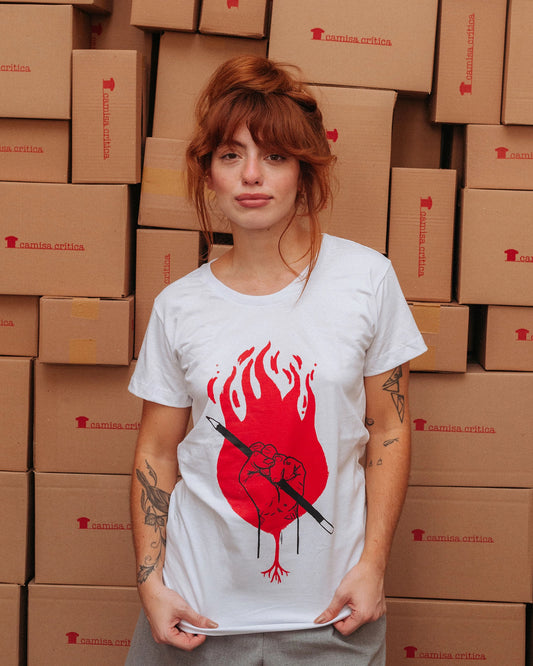 Camiseta Baby Look Luta pela Educação