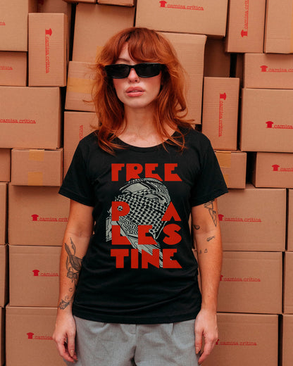 Camiseta Baby Look Free Palestine