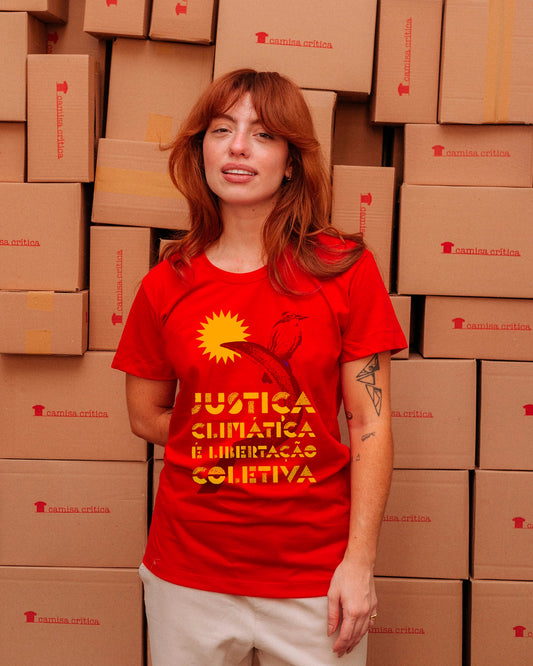 Camiseta Baby Look Justiça Climática